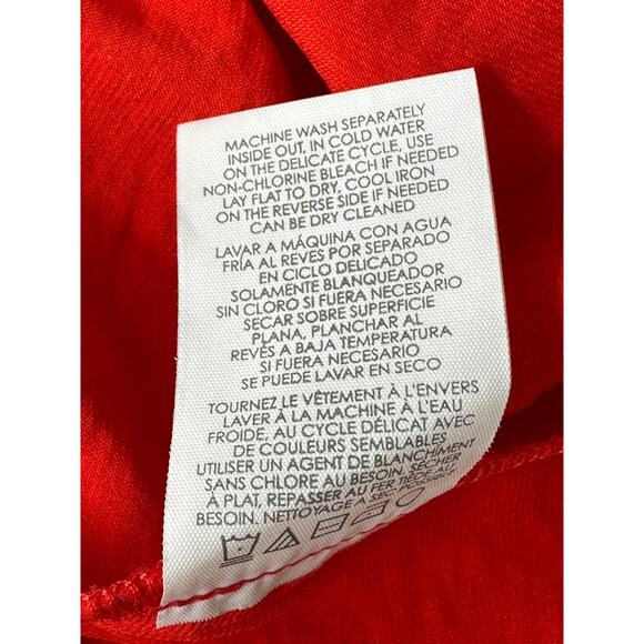 Cabi‎ Top Womens Small Aurora Blouse Vermilion Red Ruched Holiday Festive Office - Picture 8 of 8